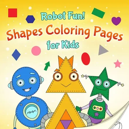 Robot Shapes Coloring Pages